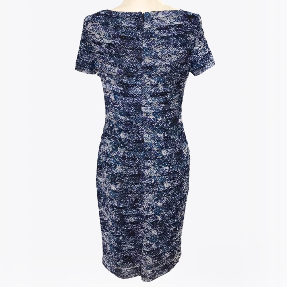 Adrianna Papell Ruffle Sheath Women’s Midi Dress - 6/8 - Picture 4 of 17